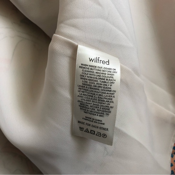 Aritzia Wilfred Champagne/Cornflower Shirt Dress Button-front Satin Midi Dress - Picture 14 of 16